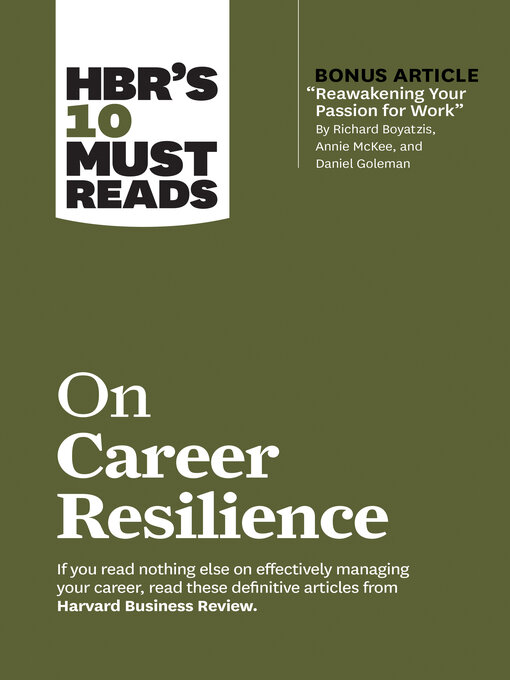 Cover image for HBR's 10 Must Reads on Career Resilience